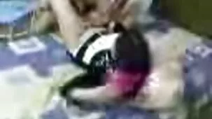 Atrapado espasmo de hijastro negro y lo obligó a lamer su vagina peluda